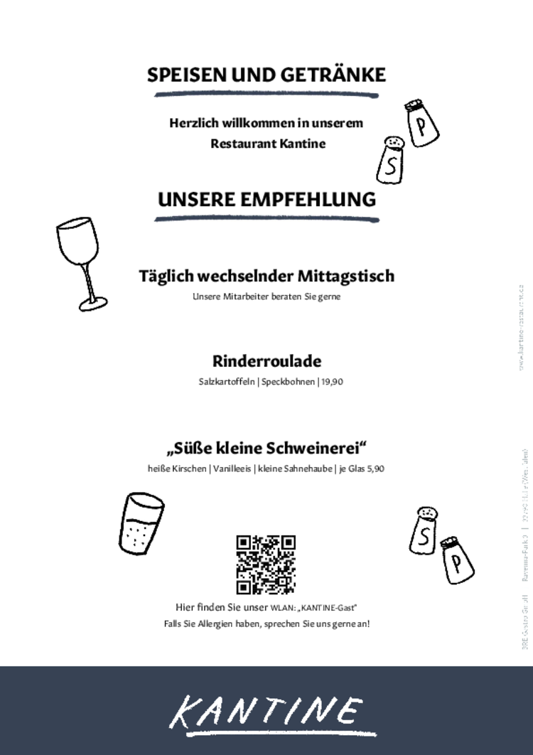Speisekarte